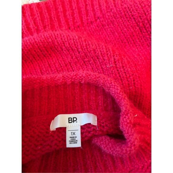 BP plus size red pullover sweater size 1X - Picture 2 of 11